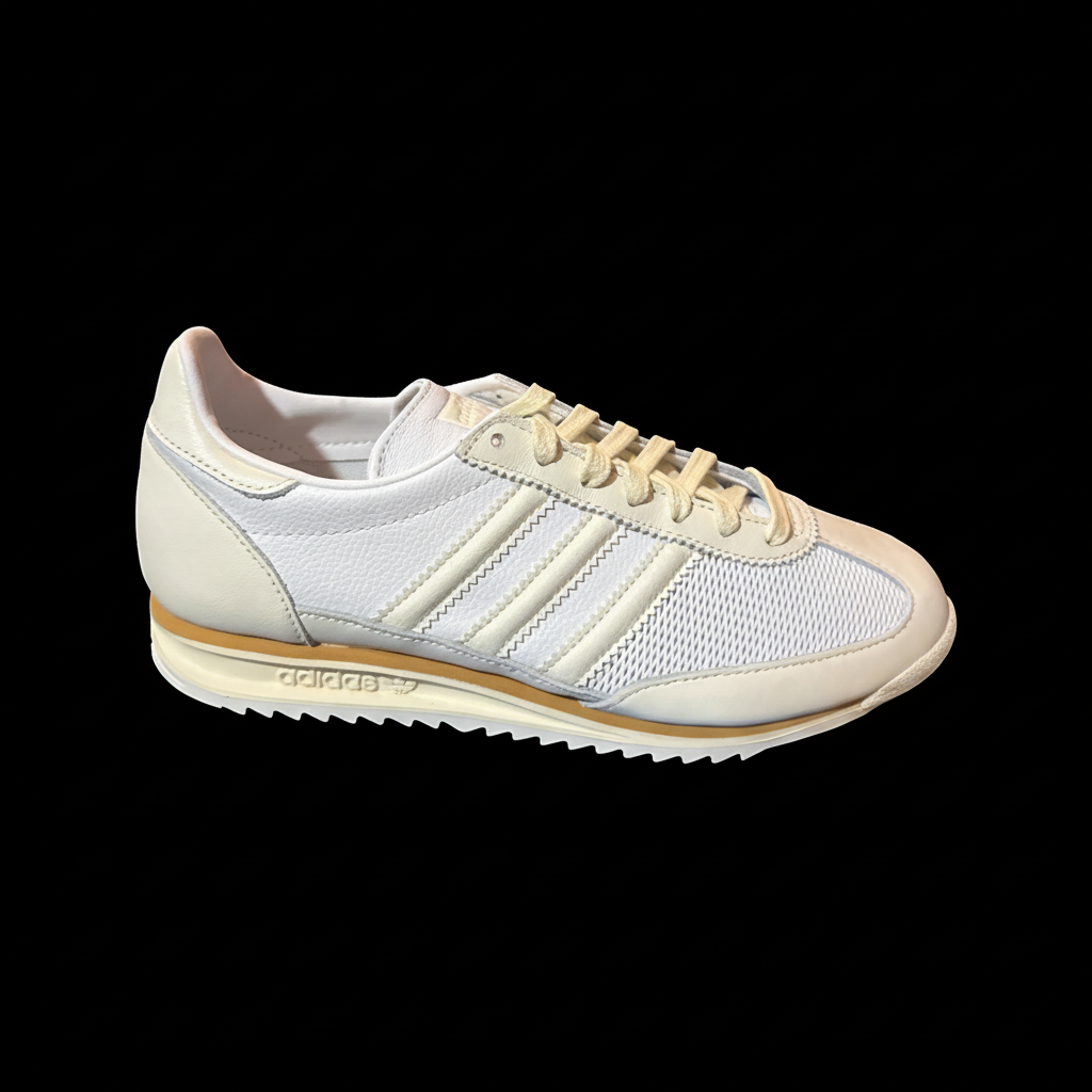 Adidas Cream Athletic Shoes Retro-Inspired Design adidas SL 72 OG Shoes - White | Free Shipping with adiClub main image 3